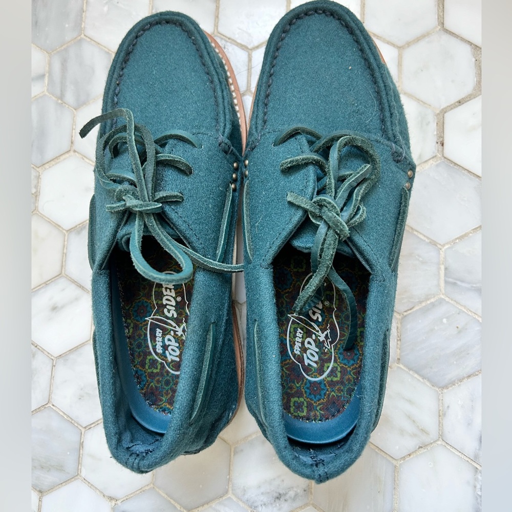 Sperry Cloud limited edition felt boat shoes Vibram soles